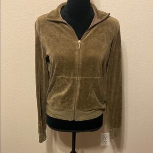 Brown Juicy Couture Zip Up Jacket